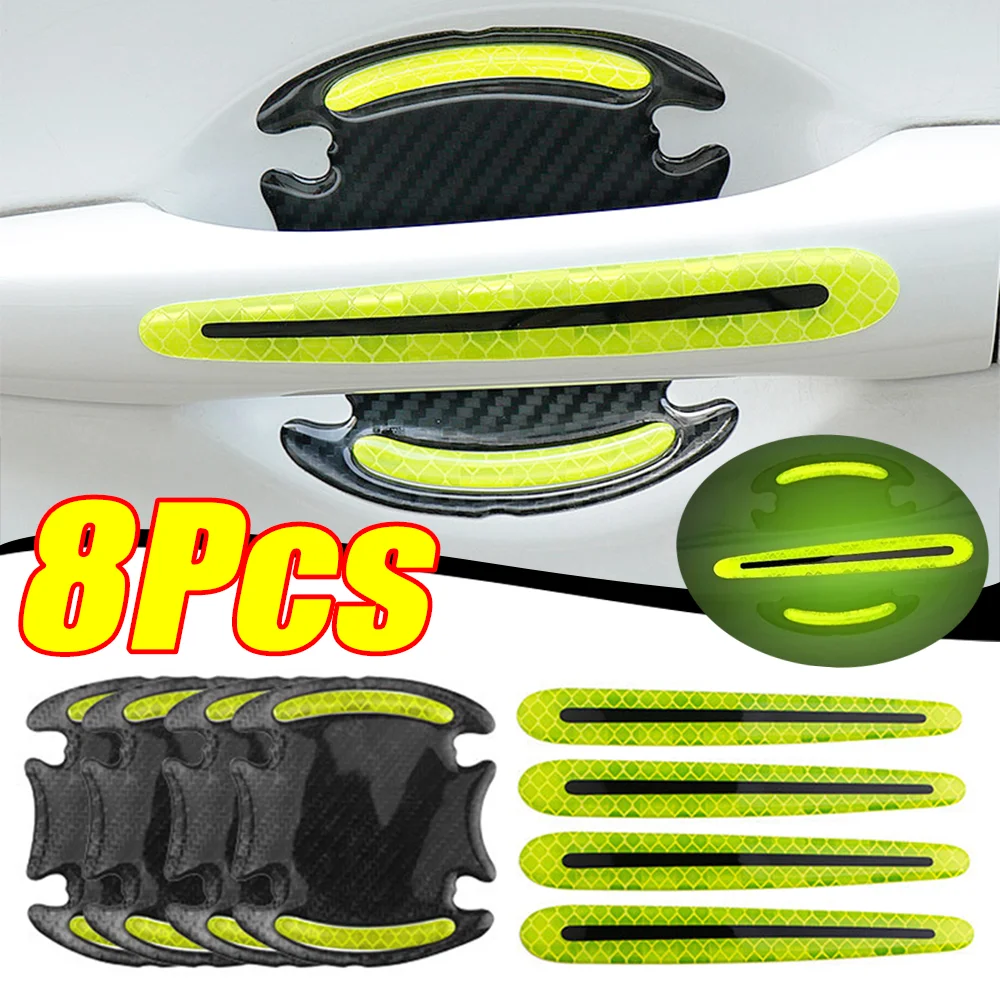 Car Door Handle Protector - Adesivos Refletivos para Portas de Carro