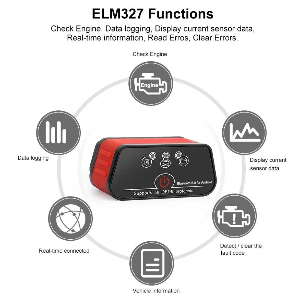 KW903 ELM327 V1.5 Bluetooth 5. - Obd2 Scanner avaliação e preço
