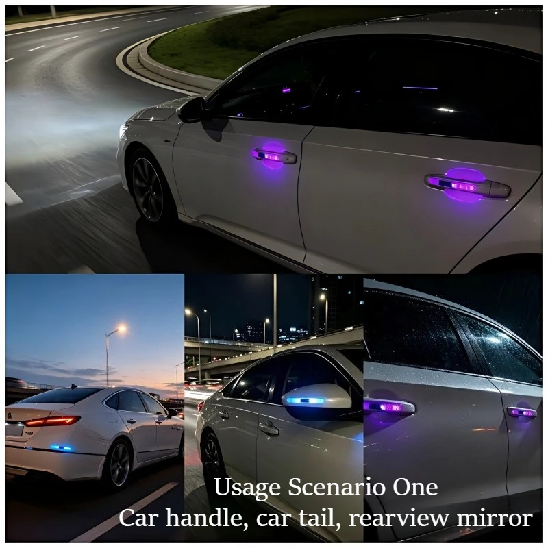 1 Unidade Luz Estroboscópica S - Car Door Handle Protector avaliação e preço