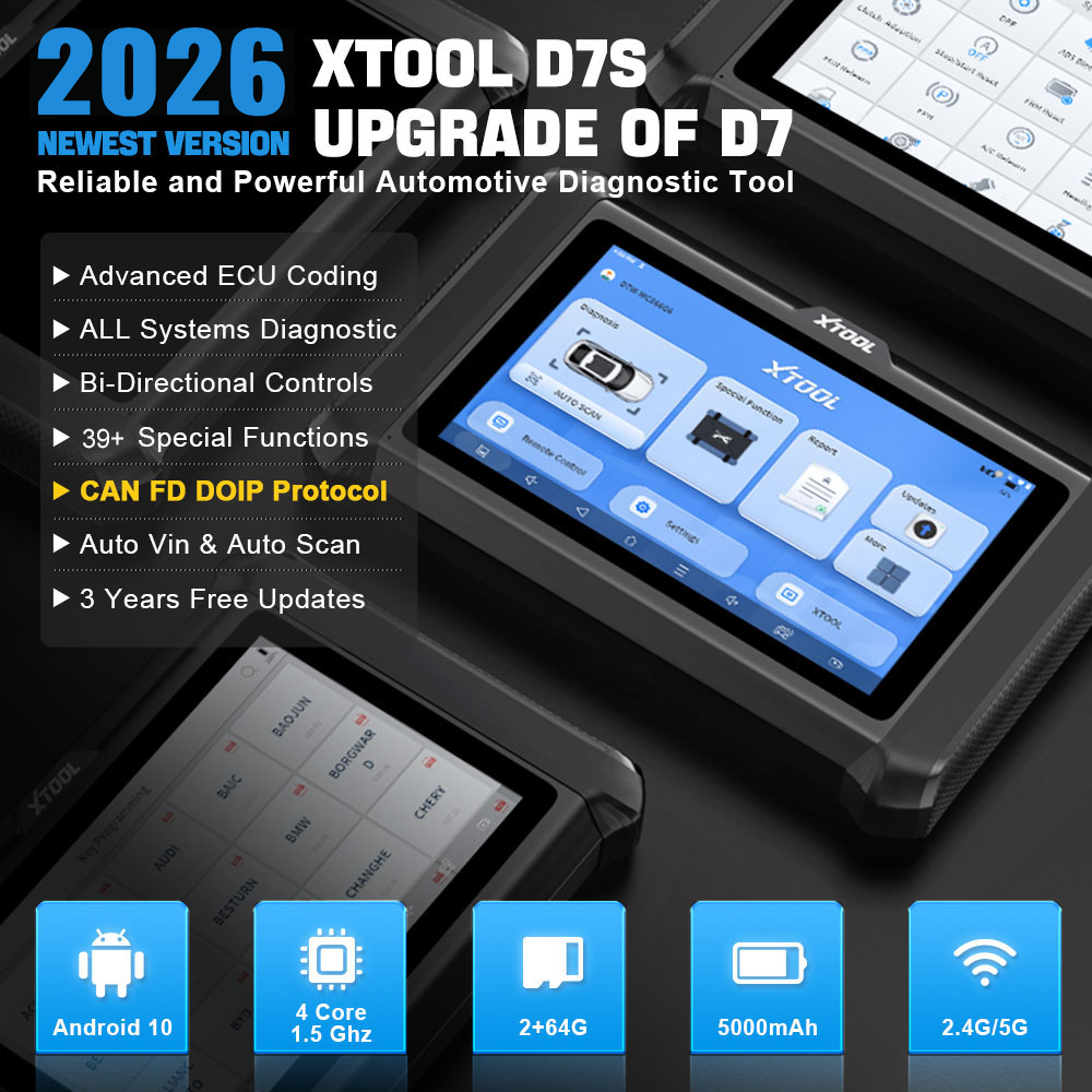 Armazém EUA: XTOOL D7S - Novo  - Obd2 Scanner avaliação e preço